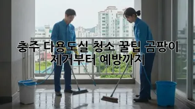 충주 다용도실 청소🧹 꿀팁! 곰팡이 제거부터 예방까지 ✨